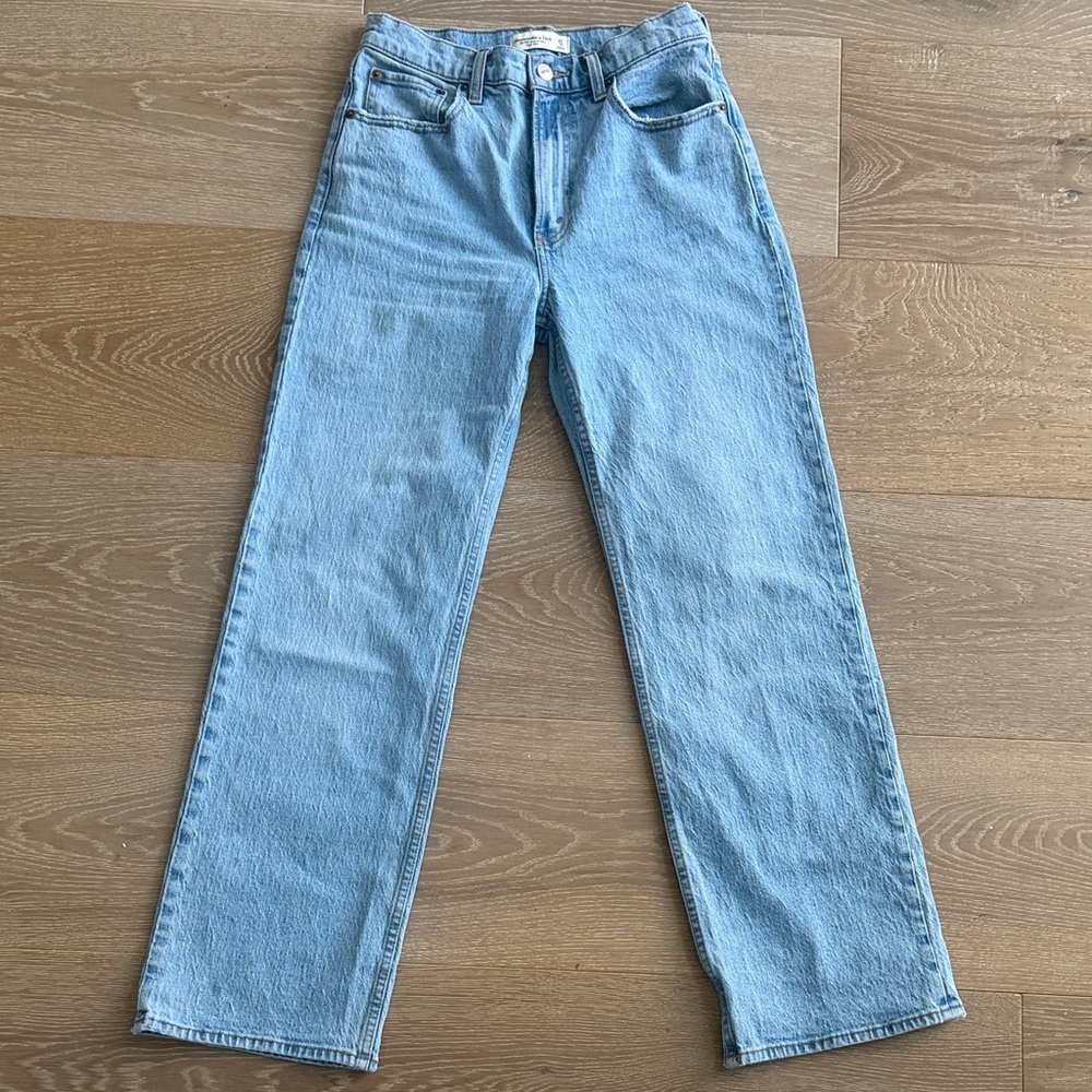 Abercrombie & Fitch Blue Straight Leg Jeans